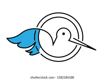 Aist with blue wing logo