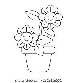 aisy Flowers coloring page for kids