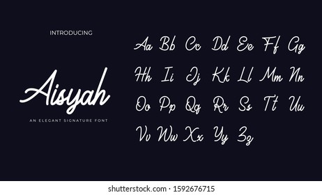 Aisyah Signature Font Ready To Use