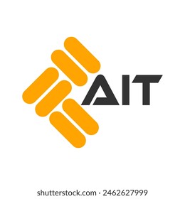 AIT letter logo vector design, AIT simple and modern logo. AIT luxurious alphabet design