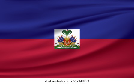aiti flag on soft and smooth silk texture