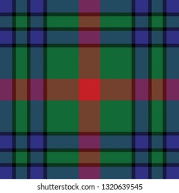 Aiton's tartan. Element for the seamless construction of a pattern for a traditional Scottish tartan of Aiton's clan, seamless pattern for fabric, kilts, skirts, plaids 