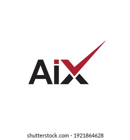 AIX Letter Logo Design Vector