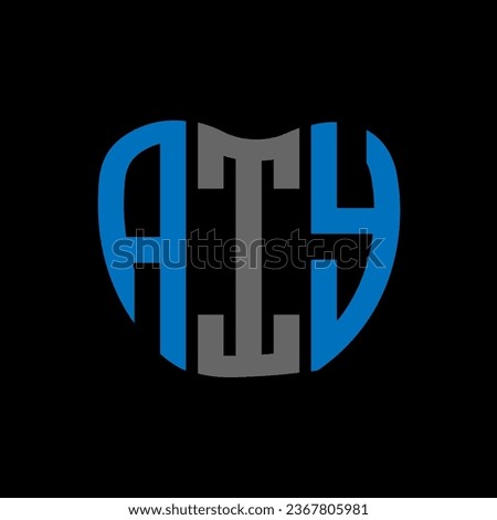 AIY letter logo creative design. AIY unique design.
