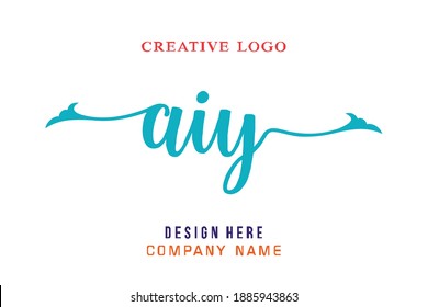 AIY lettering logo is simple, easy to understand and authoritative
