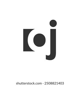 AJ creative geometric initial based modern and minimal logo. Letter a j trendy fonts. Universal professional elegant techno vector design.