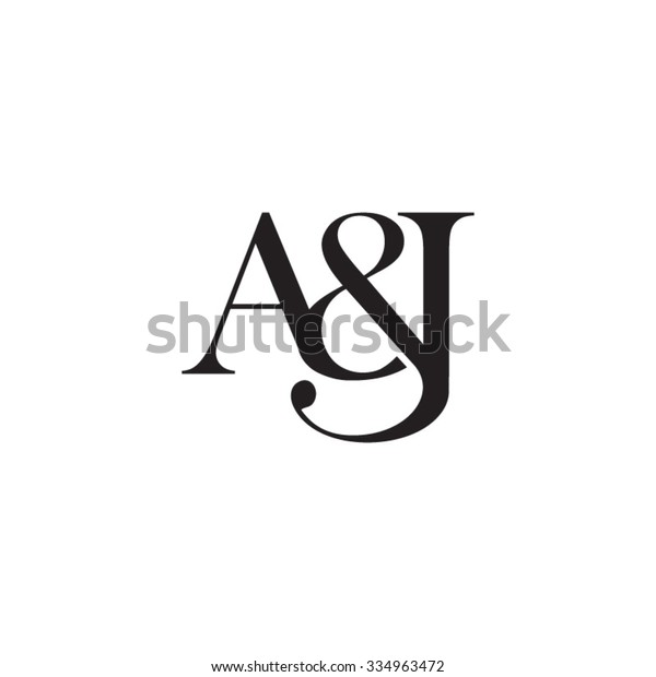 Aj Initial Logo Ampersand Monogram Logo Stock Vector (Royalty Free ...