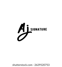 Un diseño inicial de logotipo de fuente de firma 