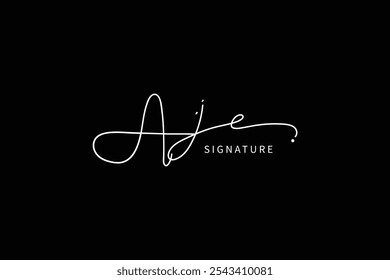 Aj initials Handwriting signature logo. Aj Hand drawn Calligraphy lettering Vector. Aj letter real estate, beauty, photography letter logo design