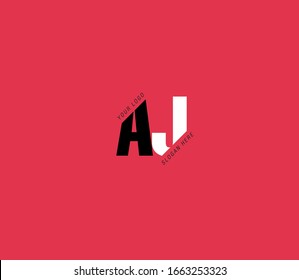 A&J, A J letters joint logo vector, Abstract Typography letters