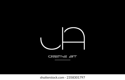 AJ, JA, A, J letras abstractas monograma logotipo