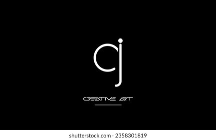 AJ, JA, A, J letras abstractas monograma logotipo