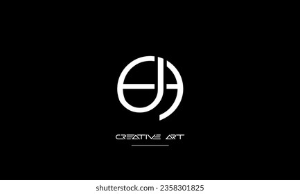 AJ, JA, A, J letras abstractas monograma logotipo