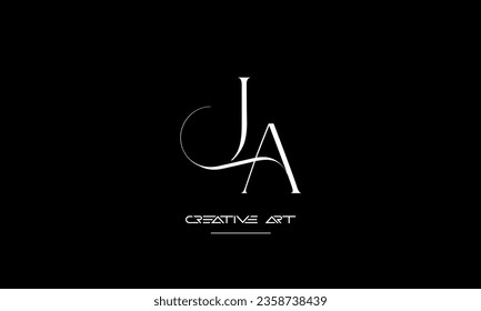 AJ, JA, A, J abstrakte Buchstaben Logo-Monogramm