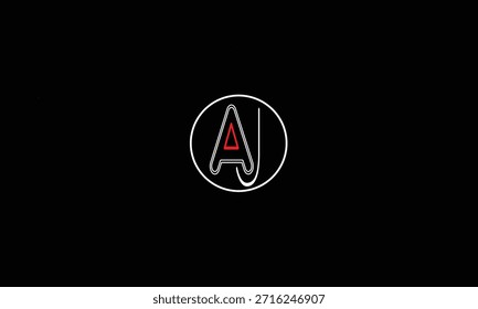 MONOGRAMA DE LOGOTIPO DE LETRA ABSTRACTAS AJ, JA