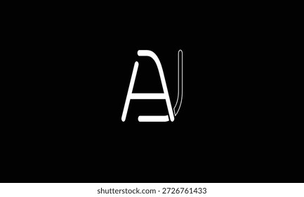 MONOGRAMA DE LOGOTIPO DE LETRA ABSTRACTAS AJ, JA