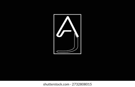 MONOGRAMA DE LOGOTIPO DE LETRA ABSTRACTAS AJ, JA