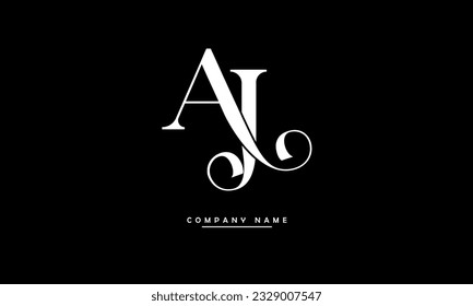 AJ, JA Abstract Letters Logo Monogram