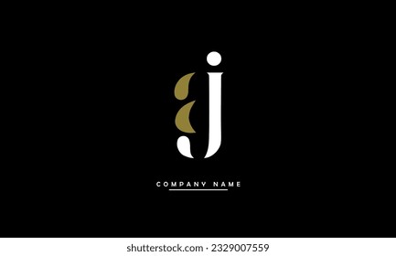 AJ, JA Abstract Letters Logo Monogram