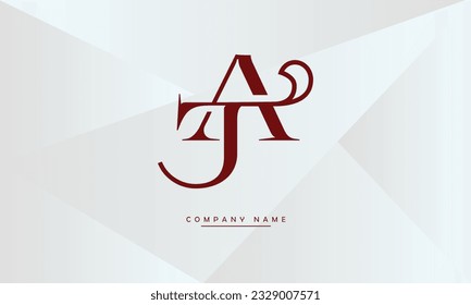 Monograma de AJ, JA Abstract Letters