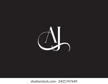 AJ, JA Alphabets Letters Logo Monogram