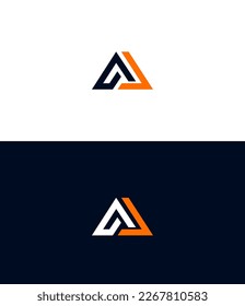 AJ, elementos de plantilla de diseño de logotipo de letras JA. Logo de la letra digital abstracta moderna. Ilustración vectorial. Nuevo logo moderno.