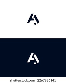 AJ, elementos de plantilla de diseño de logotipo de letras JA. Logo de la letra digital abstracta moderna. Ilustración vectorial. Nuevo logo moderno.
