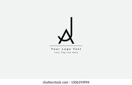 AJ or JA letter logo. Unique attractive creative modern initial AJ JA A J initial based letter icon logo