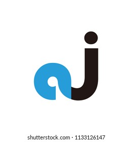 aj letter logo