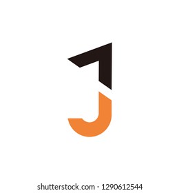 Aj letter logo