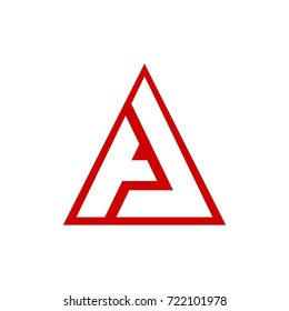 aj letter logo