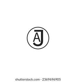 AJ letter logo creative design with vector graphic AJ simple and modern logo