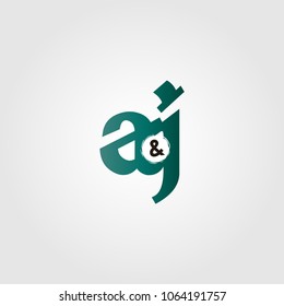 aj Letter Logo Design. Creative Letter Logo Template.