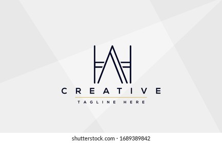 AJ Letter Logo Design. Creative Modern A J Letters icon vector Illustration.