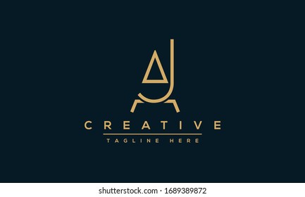 Logo-Design für AJ-Buchstaben Creative Modern A J Letters Symbol Vektorillustration Illustration.