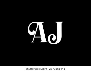 AJ letter logo design and monogram logo design