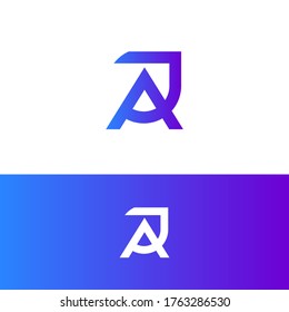 Logotipo de letra AJ | Letra A Logo | Logotipo de letra J | Logotipo de letra JA