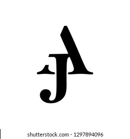 aj letter vector logo. ja letter vector logo