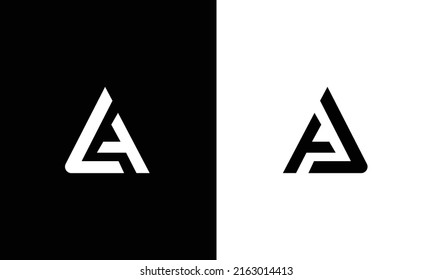 aj Logo design - La letter logo design