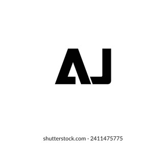 AJ Logo design vector template