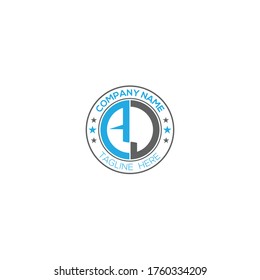 Aj Minimal Logo Design Vector File