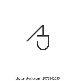 Design-Vorlage für AJ Monogram-Logos
