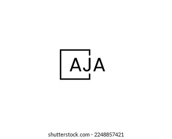 Letra AJA Ilustración del vector de diseño del logotipo inicial