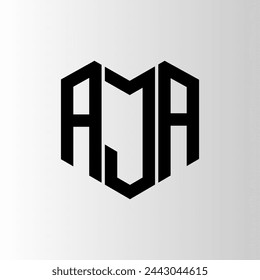 AJA letter logo abstract design. AJA unique design. AJA.
