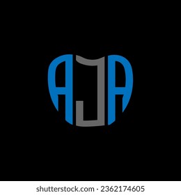 AJA letter logo creative design. AJA unique design.
