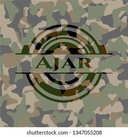 Ajar on camo pattern