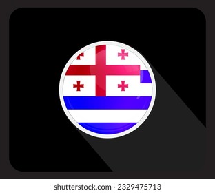 Flag-Symbol für Ajaria Circle Glossy Pride
