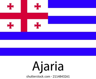 AJARIA FLAG VECTOR FOR SOCIAL MEDIA AND PRINT MEDIA