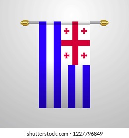 Ajaria hanging Flag