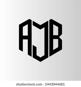AJB letter logo abstract design. AJB unique design. AJB.
